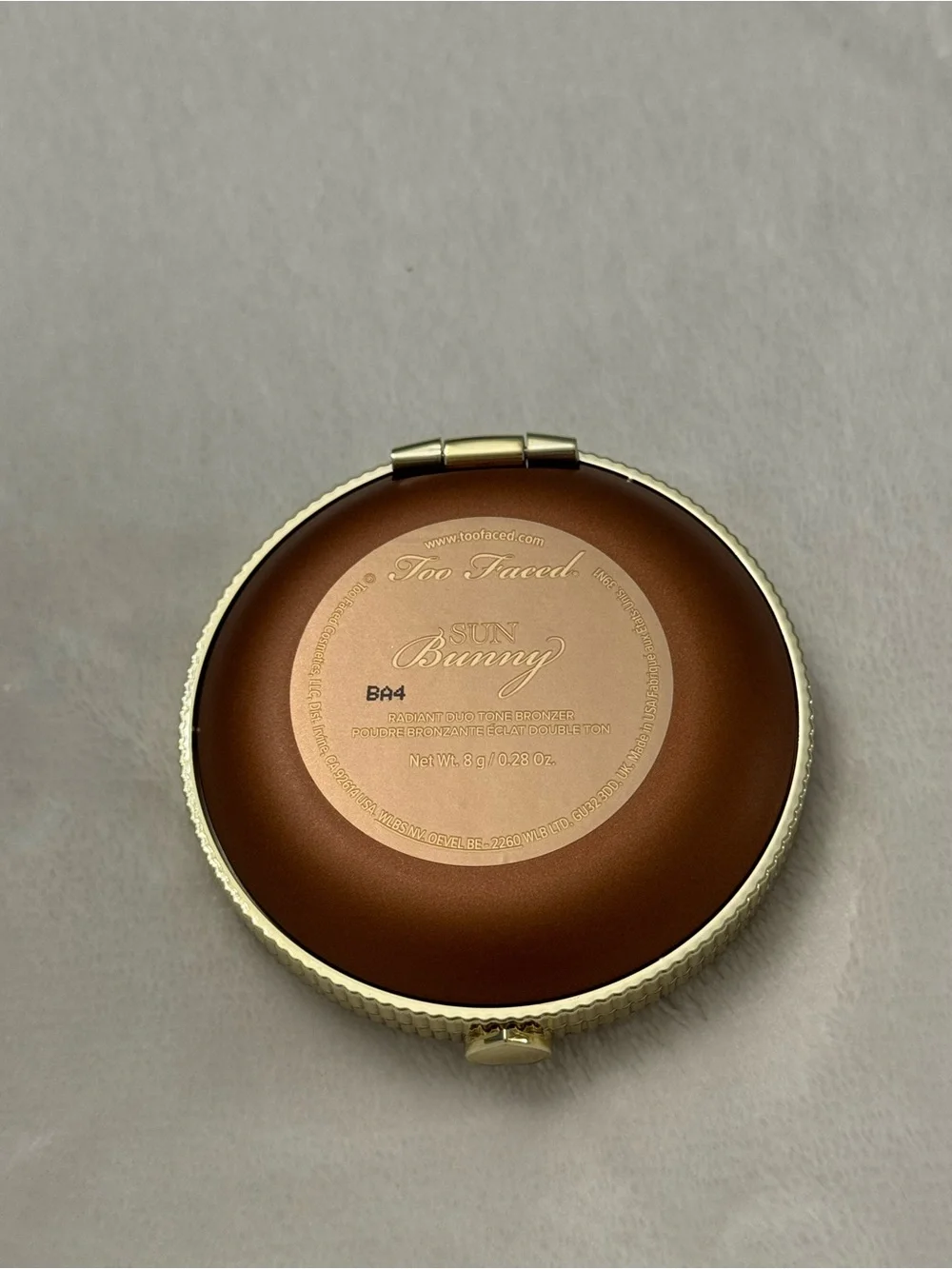 Too Faced Sun Bunny Duo-Tone Bronzer — Warm Bronze & Deep Bronze